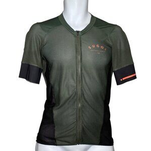 Sugoi RS Climbers Cycling Jersey Mens Size L Short Sleeve Full Zip Back Pockets